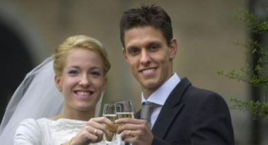 Pierre-Yves Hardenne with bride on their wedding day
